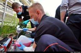 Zkušení hasiči zvládli rychle dekontaminaci tří stanic Městské nemocnice Ostrava